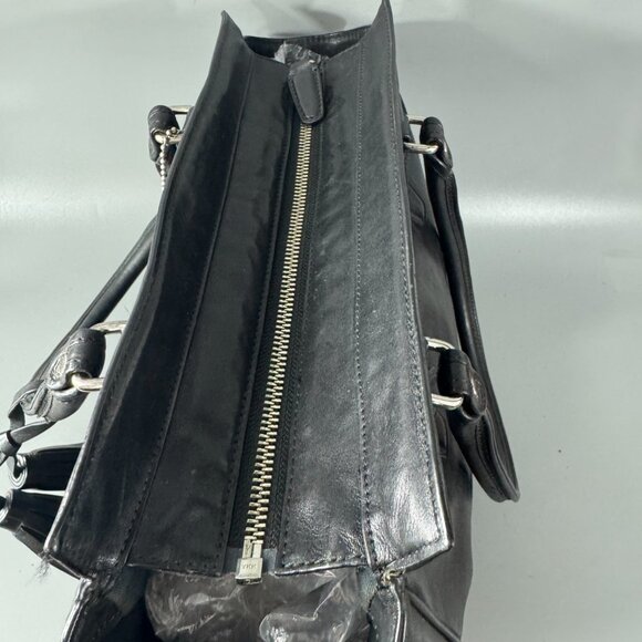 Coach # 19890P Legacy Candace Black Leather Carryall Shoulder Bag - Picture 9 of 15